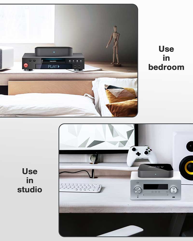 ARSY Ne-2 Streaming Music Receiver, Airplay 2 Receiver, Wireless Audio Receiver Stream Hi-Res Audio from Spotify, Tidal, Roon and More