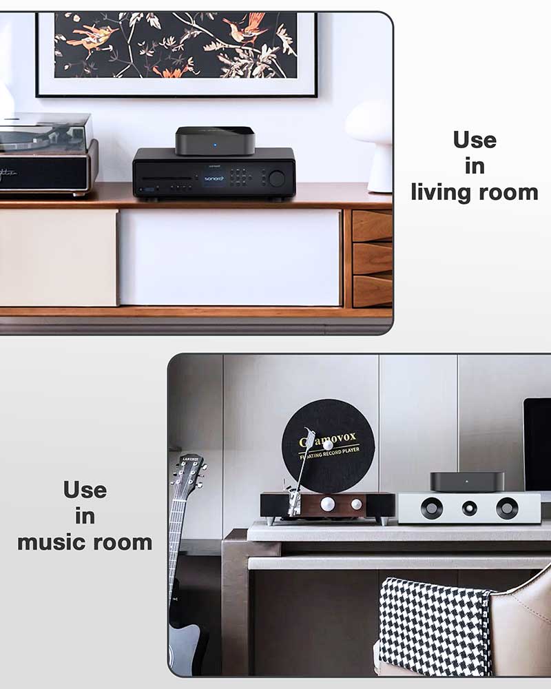 ARSY Ne-3 Streaming Music Receiver, Airplay 2 Receiver, Audio WiFi Receiver Streamer Hi-Res Audio from Spotify, Tidal, Roon and More