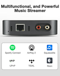 ARSY Ne-3 Streaming Music Player | AirPlay 2 Receiver | WiFi Streaming Music Receiver Streamer | Wireless Audio Receiver Stream Hi-Res Audio from Spotify, Tidal, Roon and More